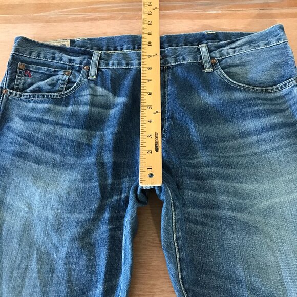 Polo Ralph Lauren Varick Slim Straight Jeans 38x30 Blue Mid Rise Stretch 17121 - Picture 9 of 13